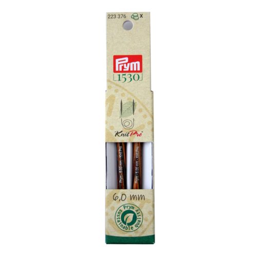 Prym 1530 Nadelspitzen kurz 6.00 mm, 8.7 cm, Birkenholz