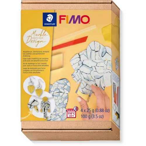 FIMO Modelliermasse 4x25g 8025HTC5 Marble Design