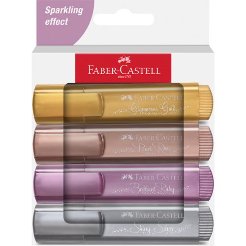 FABER-CASTELL Textmarker TL 46 254674 Metallic 4 St&uuml;ck