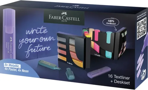 FABER-CASTELL Textmarker TL 46 254603 Deskset 16 St&uuml;ck