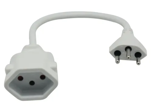 SCHOENENBERGER Verl&auml;ngerungskabel 0.2m 02.900.02WS weiss