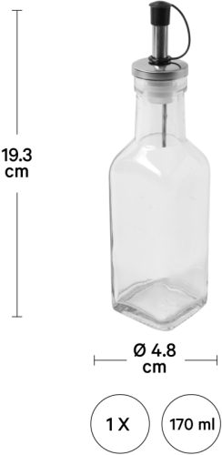 I AM CREATIVE &Ouml;lflasche 170ml 5100.30 mit Metallausgiesser