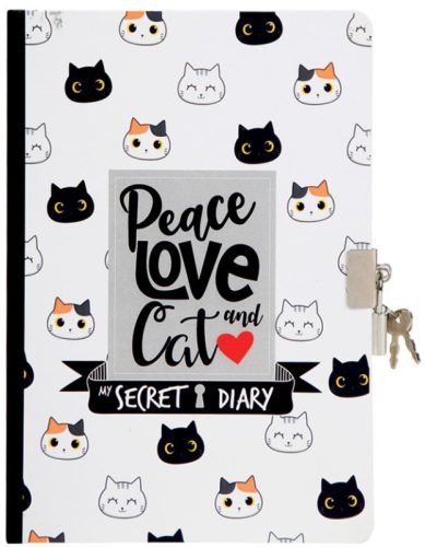 ROOST Tagebuch Katze XL1899 Katze, dotted