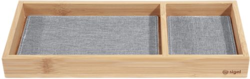 SIGEL Zubeh&ouml;rablage Eyestyle SA205 bambus/hellgrau 11x25cm