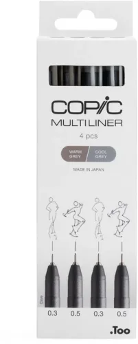 COPIC Multiliner 22075634 grau 4 St&uuml;ck