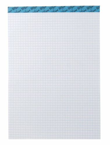 B&Uuml;ROLINE B&uuml;roblock weiss A7 725270 kariert, 70g, 4mm 100 Blatt