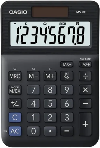 CASIO Tischrechner MS-8F schwarz