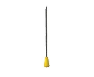 Comair Metallstecker mit Plastikkopf gelb 65 mm 50 Stk.