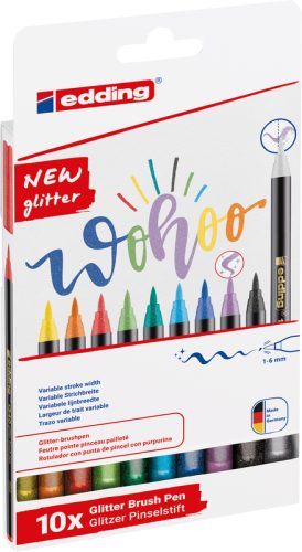 EDDING Brushpen 1340 4-1340-10-4 Glitzer E-10 10 St&uuml;ck