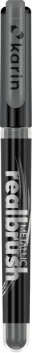 KARIN Real Brush Pen Pro 0.4mm 32Z8580 Metallic, silber