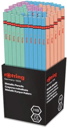 ROTRING Bleistift HB 2090067 Metallic Mixed 72 St&uuml;ck