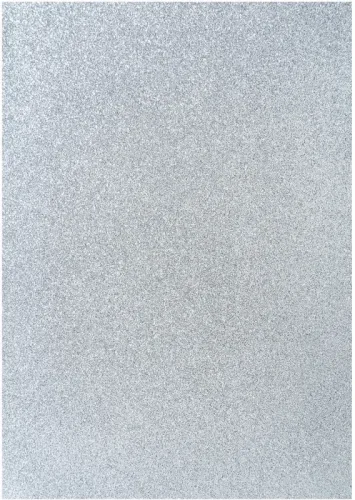 I AM CREATIVE Glitterpapier A4 4070.606 silber, 100g