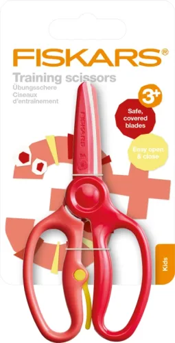 FISKARS Kinderschere 8.6cm 1064067 rot, zur &Uuml;bung