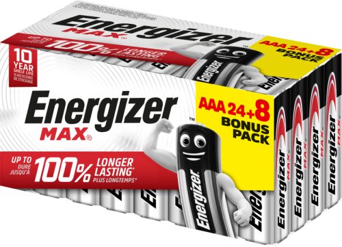 ENERGIZER Batterien Max E303711400 AAA/LR03 24+8 St&uuml;ck