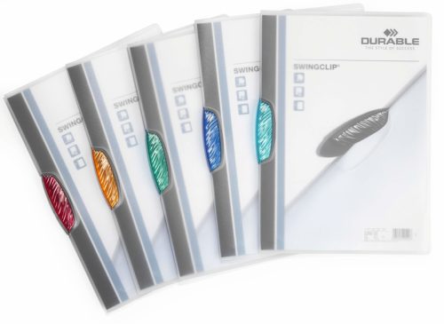 DURABLE Klemmhefter SWINGCLIP A4 228400 farbig assortiert 5 St&uuml;ck