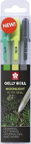 SAKURA Gelly Roll 0.35mm POXPGBMOO3G Moonlight Botanic 3 St&uuml;ck