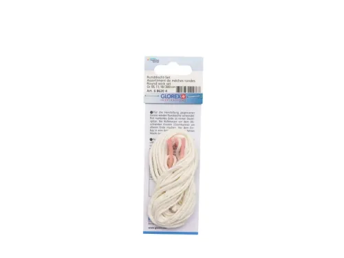 GLOREX Kerzendocht-Set 100cm 686204 Gr. 5,11,18