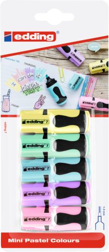 EDDING Textmarker mini 7 1-3mm 4-7-51099-00 Pastell 5 St&uuml;ck