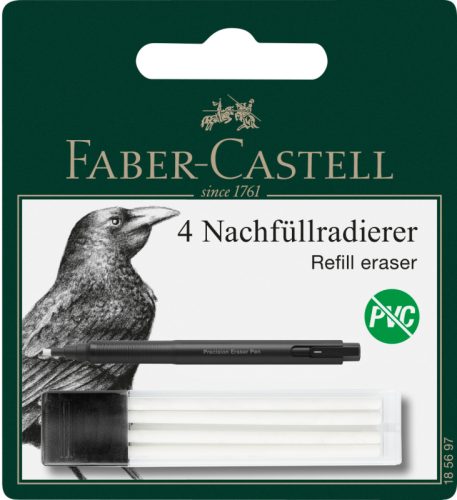 FABER-CASTELL Ersatzradierer Precision 185697 4 St&uuml;ck