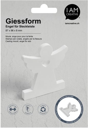 I AM CREATIVE Silikon Giessform 1704.35 Engel f&uuml;r Steckleiste
