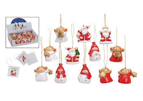 ROOST Weihnachtsh&auml;nger 3x4.5cm 10016700 Weihnachtsfiguren, assortiert