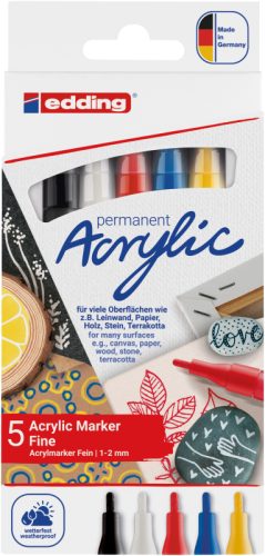 EDDING Acrylmarker 5300 1-2mm 4-5300-5S basic 5 St&uuml;ck