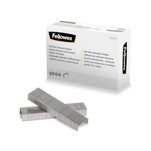FELLOWES Heftklammern 26/6 mm 5117601 Halbstreifen 5000 STK