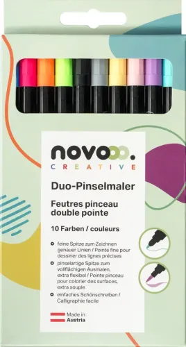 NOVOOO Duo-Pinselmaler 31473 assortiert 10 St&uuml;ck