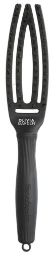 Olivia Garden Fingerbrush Care Iconic Boar & Nylon Full Black Haarb&uuml;rste schwarz S
