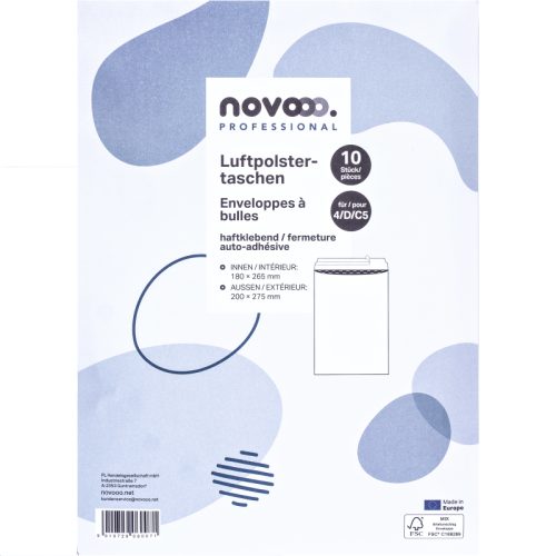 NOVOOO Luftpolstertasche Mix E-1712138 weiss, 180x265mm 10 St&uuml;ck