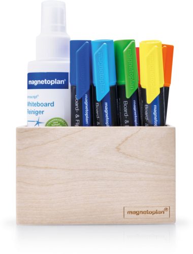 MAGNETOPLAN Magnetischer Stifthalter 1228649 Wood Series, Birke 114x70x64mm