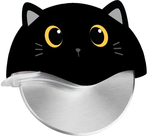I-TOTAL Pizzaschneider 10cm XL2789 Black Cat