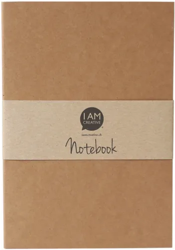 I AM CREATIVE Notizbuch A5 MAA4005.09 natur 60 Seiten