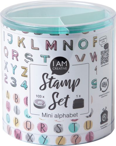 I AM CREATIVE Stempelset 4093.01 Mini Alphabet 103 St&uuml;ck