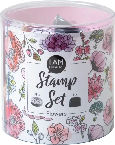 I AM CREATIVE Stempelset 4093.04 Flowers 31 St&uuml;ck