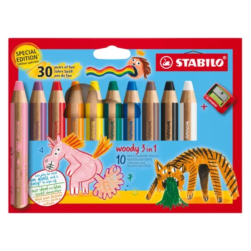 STABILO - Farbstift Set, 10 Stück, Sortierte Farben