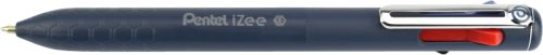 PENTEL Kugelschreiber iZee 1mm BXC470-DC dunkelblau, 4 Schriftfarben