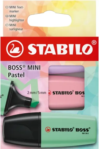 STABILO Boss mini 2-5mm 07/3-2-03 Etui 3 St&uuml;ck