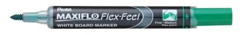 PENTEL Whiteboard Marker MAXIFLO 4mm MWL5SBF-D gr&uuml;n, Flex Feel