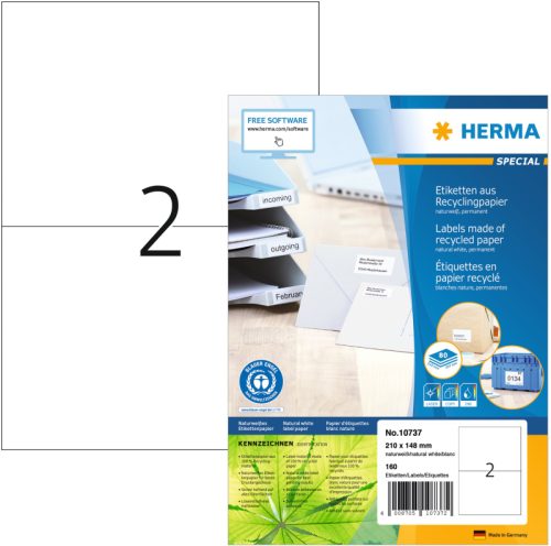 HERMA Etiketten 210x148mm 10737 recycling 160 St&uuml;ck