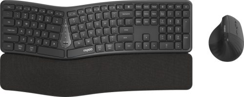 RAPOO 8810M Ergonomic Deskset 13115 Wireless, Grey