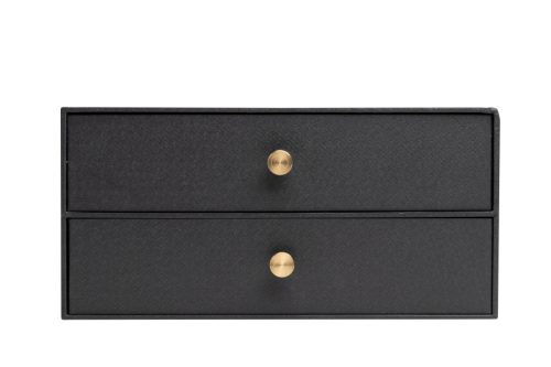 EXACOMPTA Schubladenbox OfficeByMe A4+ 30601E 2 Schubladen, schwarz