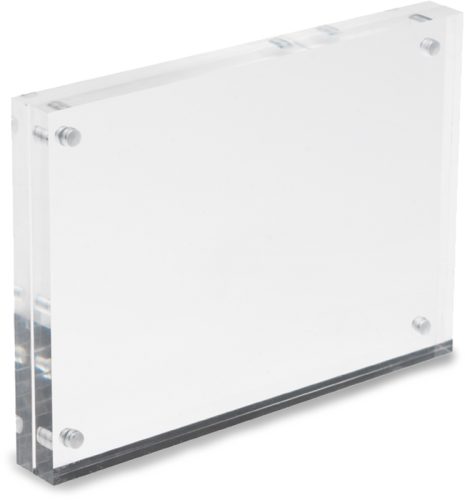 DEFLECTO Magnet. Acrylblock A6 MCHA611 transparent 2x7.5mm