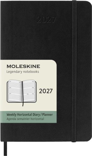 MOLESKINE Agenda Classic Pocket 2026 DSB12WH2Y26 1W/2S schwarz SC 9x14cm