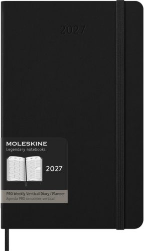 MOLESKINE Agenda Pro Large 2026 DHB12PRO3Y26 1W/2S schwarz HC 13x21cm