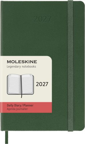 MOLESKINE Agenda Classic Pocket 2026 DHK1512DC2Y26 1T/1S myrtengr&uuml;n HC 9x14cm