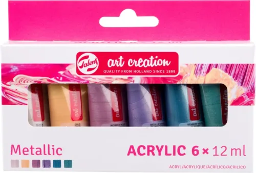 TALENS Acrylfarbe 6x12ml 9021861M Metallic