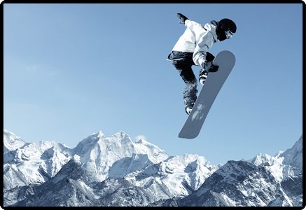 HANSA Schreibunterlage 50x34cm 41-6000.084 Snowboard