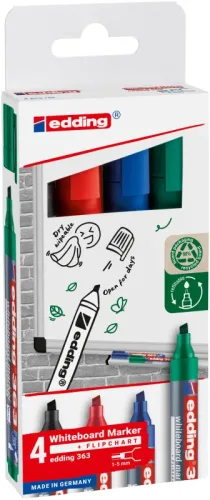 EDDING Boardmarker 363 1-5mm 363 E-4 4 Farben
