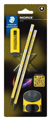 STAEDTLER Bleistift NORIX HB 181-HBBK2 inkl. Spitzer,Radierer 2 St&uuml;ck